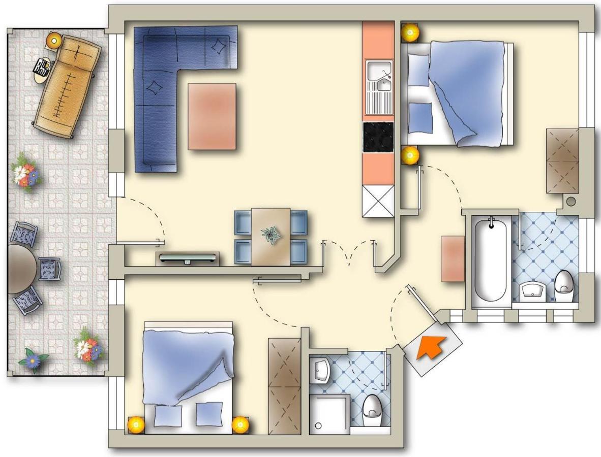 Komfort-Ferienwohnung Hansa By Meer-Ferienwohnungen Binz Ngoại thất bức ảnh